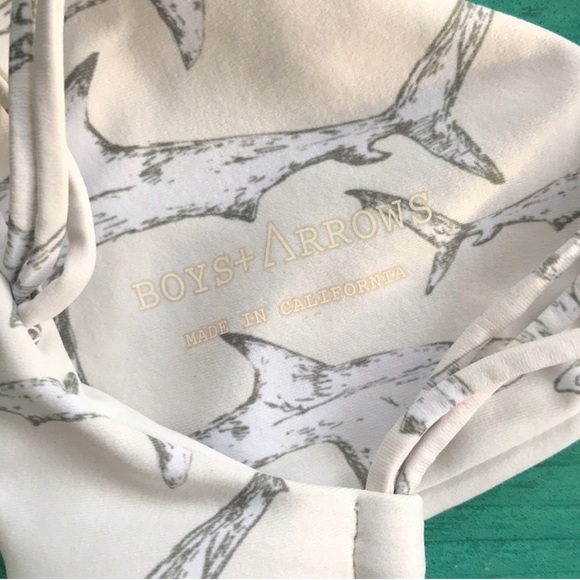 Boys + Arrows Fish Outta Water Shark Dylan Bikini Top - Picture 4 of 10